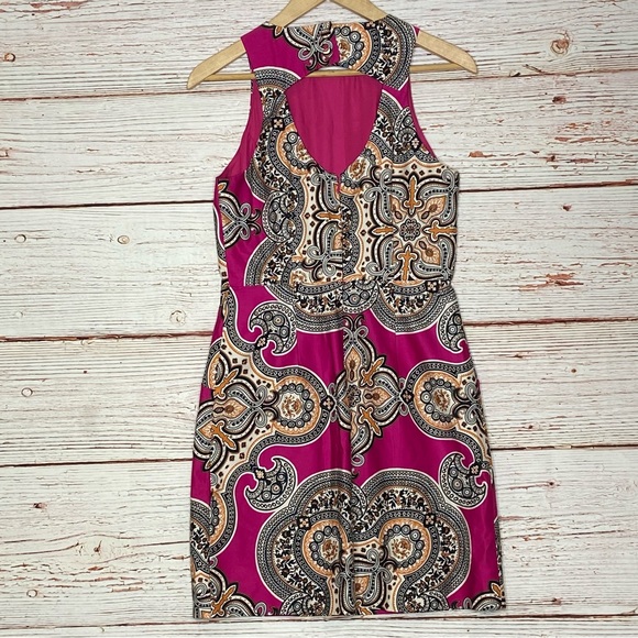 Anthropologie Moulinette Soeurs Geidi Pink Print Sheath Dress Sz 4 - Picture 16 of 16